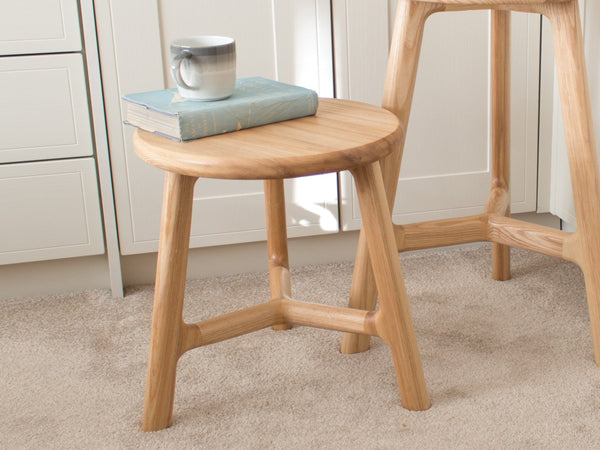 3 Leg Hardwood Stool - Handcrafted - 'Ronnie Stool' - Medium